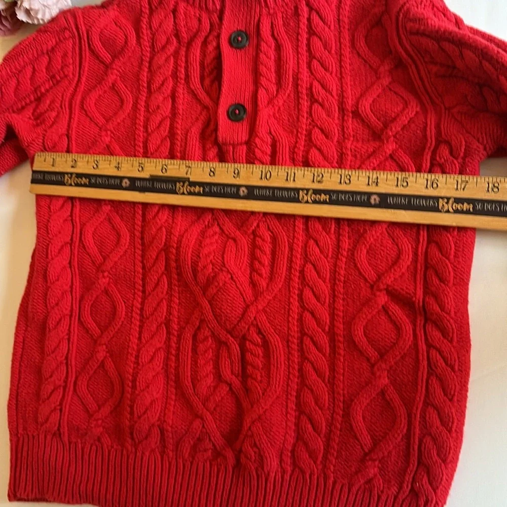 Boys Red Cable knit Sweater Large Boys Gap Red Holiday Sweater Boys Christmas
